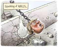 "Church and State" by Adam Zyglis (May 7, 2017)