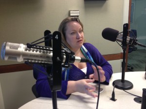 Tiffany Shackelford of the Association for Alternative Newsmedia talks about the positive things going on in the alternative press. (Photo by Megan Cloherty)