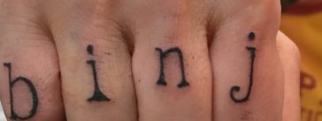 Chris Faraone is so serious about the Boston Institute for Nonprofit Journalism that he's tattooed the acronym "binj" on his knuckles.